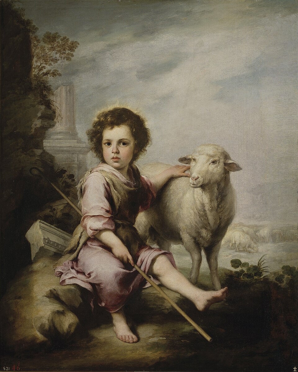 Der gute Hirte mit dem Lamm