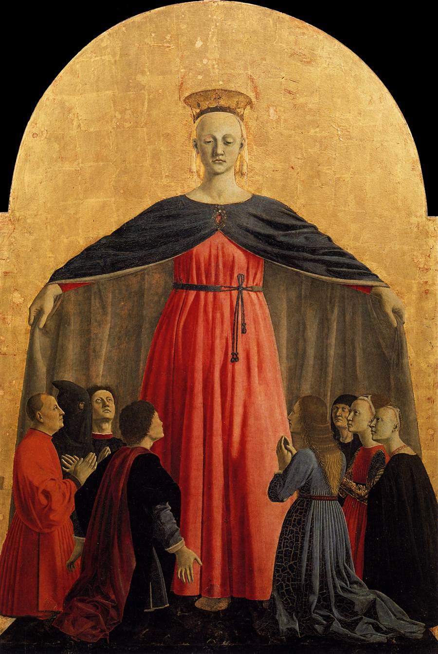 Maria, Madonna del Mantello (Piero della Francesca, Madonna della Misericordia)