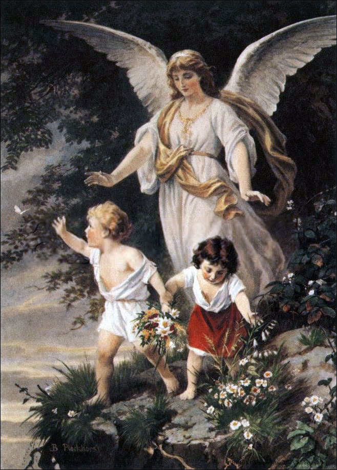 Schutzengel mit Kindern